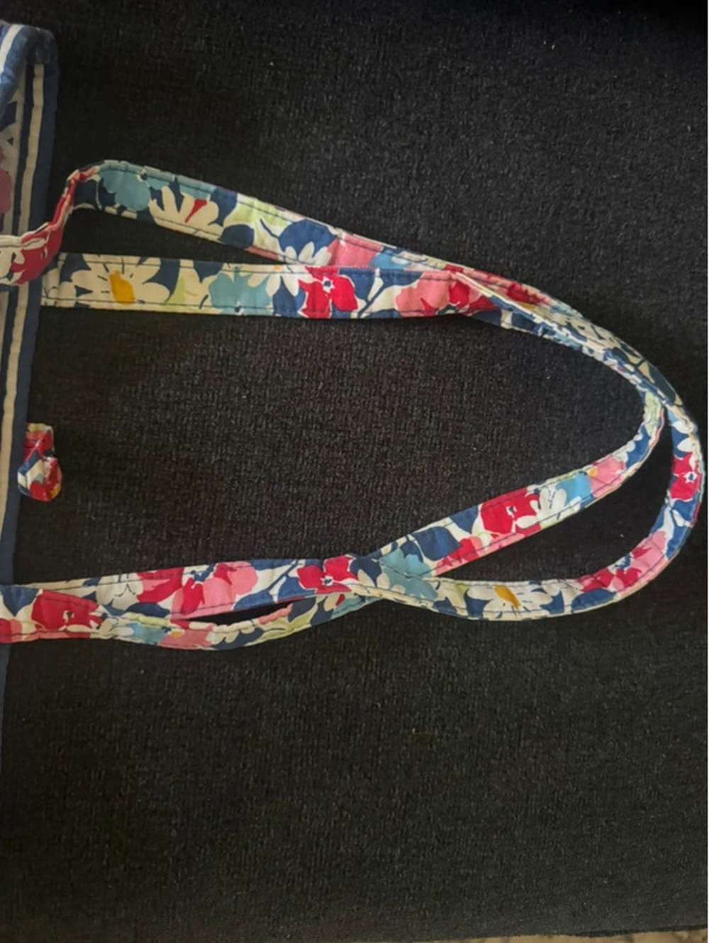 Vera Bradley Quilted Floral Tote Bag Shoulder Purse Cottage fairy school beach - Picture 6 of 9